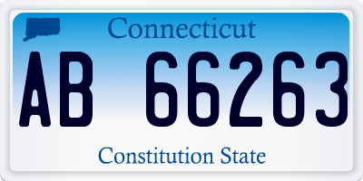 CT license plate AB66263