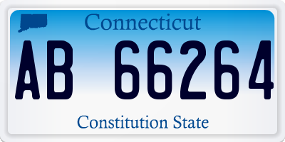 CT license plate AB66264