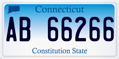 CT license plate AB66266