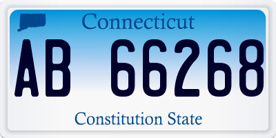 CT license plate AB66268