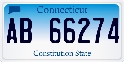 CT license plate AB66274