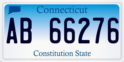 CT license plate AB66276