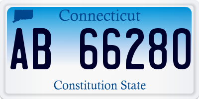 CT license plate AB66280