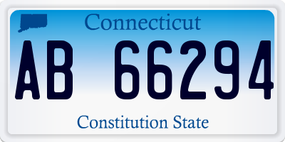 CT license plate AB66294