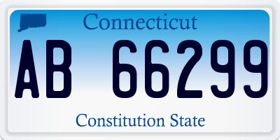 CT license plate AB66299