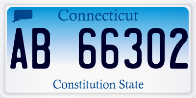 CT license plate AB66302