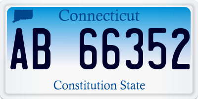 CT license plate AB66352