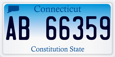 CT license plate AB66359