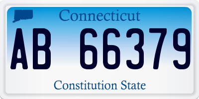 CT license plate AB66379