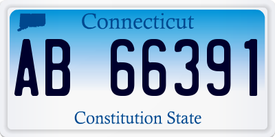 CT license plate AB66391