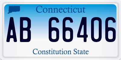 CT license plate AB66406