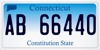 CT license plate AB66440