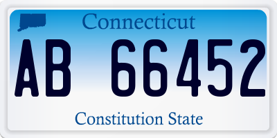 CT license plate AB66452
