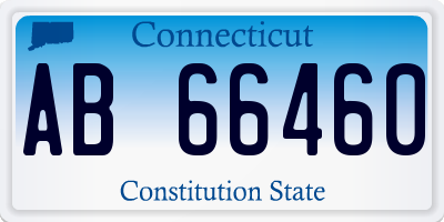 CT license plate AB66460