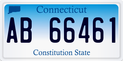 CT license plate AB66461