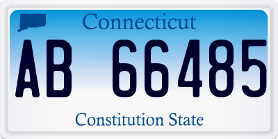 CT license plate AB66485