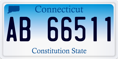CT license plate AB66511
