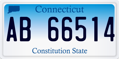 CT license plate AB66514