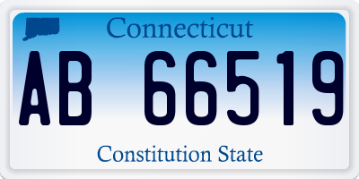 CT license plate AB66519