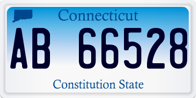 CT license plate AB66528
