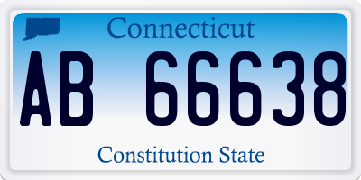 CT license plate AB66638