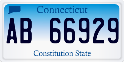 CT license plate AB66929