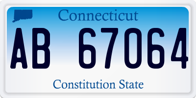 CT license plate AB67064