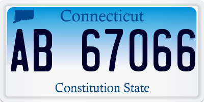 CT license plate AB67066