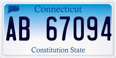 CT license plate AB67094