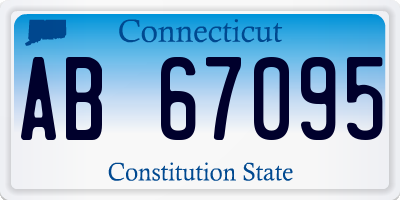 CT license plate AB67095