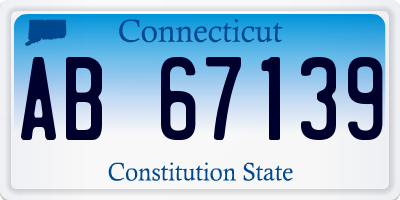 CT license plate AB67139