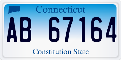 CT license plate AB67164