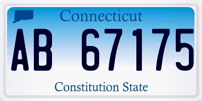 CT license plate AB67175