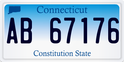 CT license plate AB67176