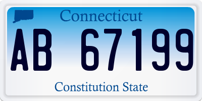 CT license plate AB67199