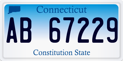 CT license plate AB67229