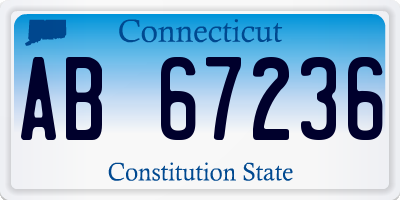 CT license plate AB67236