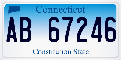 CT license plate AB67246