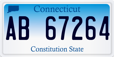 CT license plate AB67264