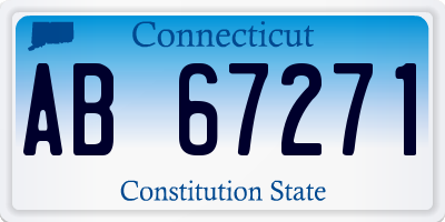 CT license plate AB67271