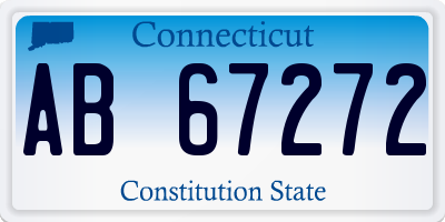 CT license plate AB67272