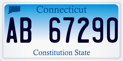 CT license plate AB67290