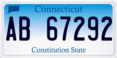 CT license plate AB67292