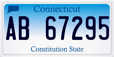CT license plate AB67295