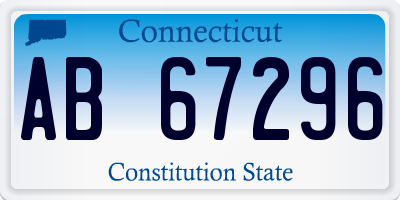 CT license plate AB67296