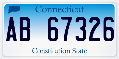 CT license plate AB67326