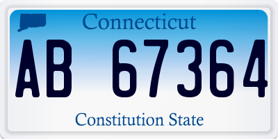 CT license plate AB67364