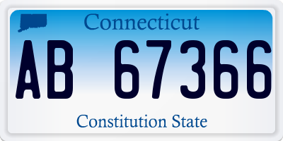 CT license plate AB67366