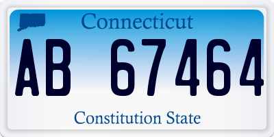 CT license plate AB67464