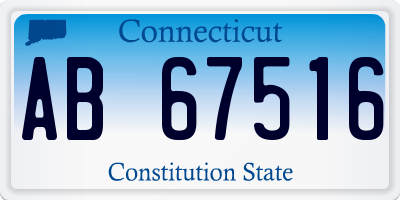 CT license plate AB67516